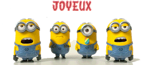 Gif joyeux anniversaire Minions